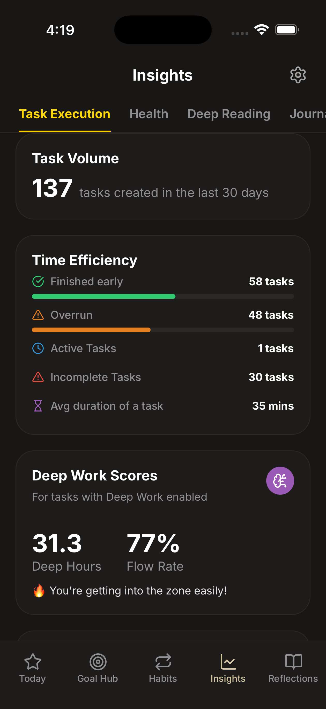 App screen