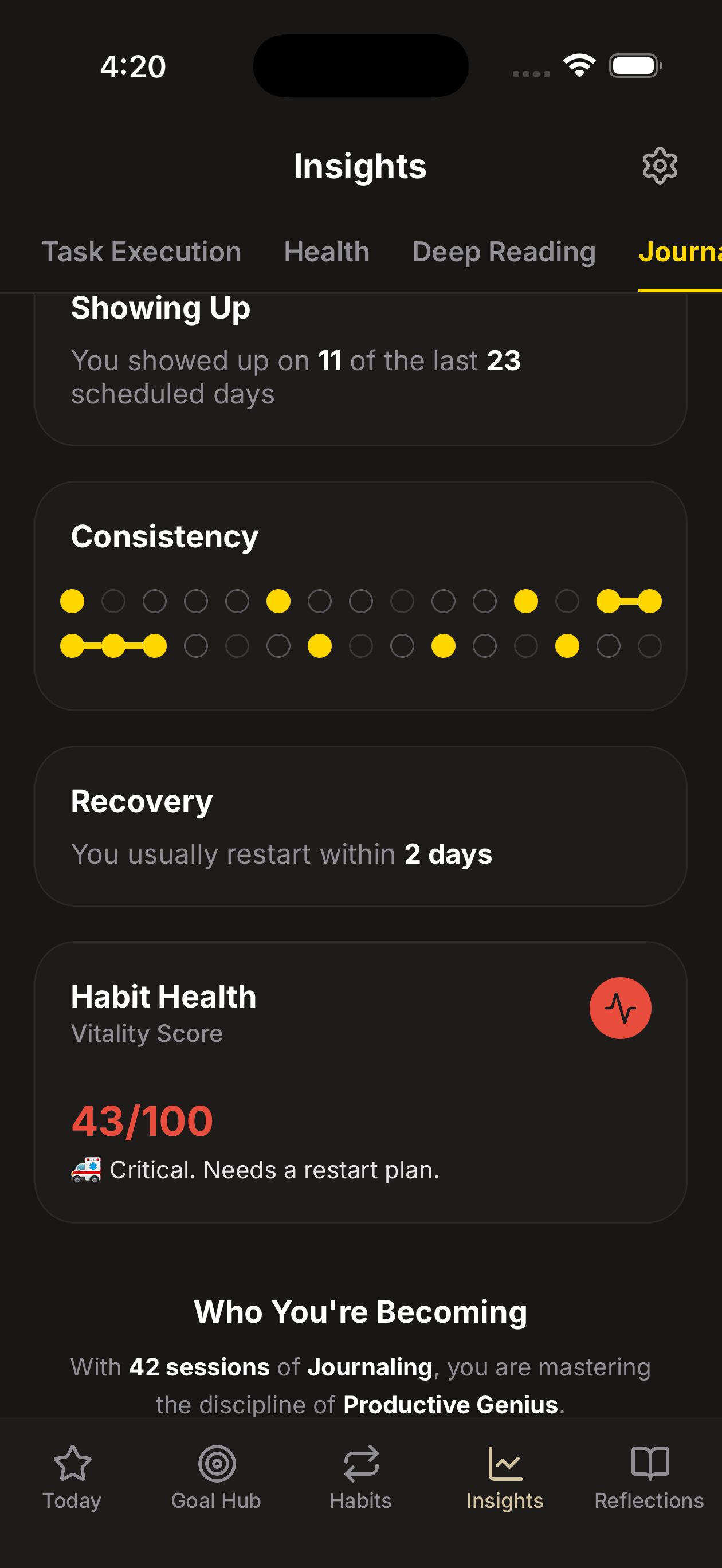 App screen